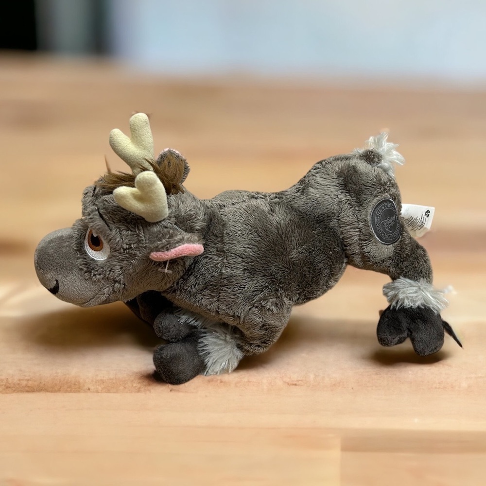 Disney Store Sven Plush Reindeer Plush Stuffed Animal Toy Gray Kids
